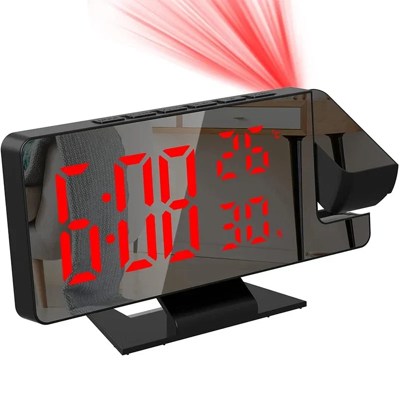 Reloj Despertador De Proyección 180°