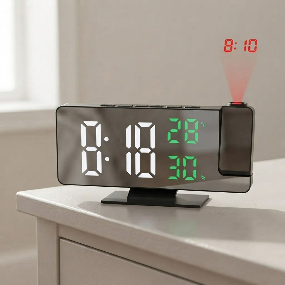 Reloj Despertador De Proyección 180°