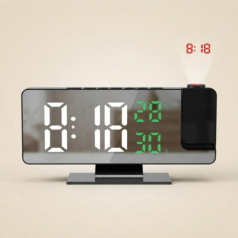 Reloj Despertador De Proyección 180°